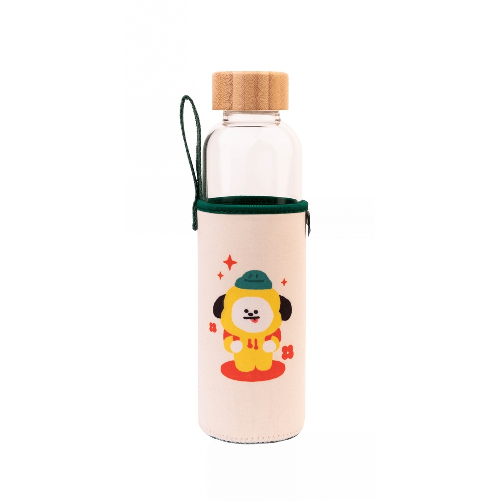BT21 - Chimmy Glass Bottle Bouteille - Multicolore